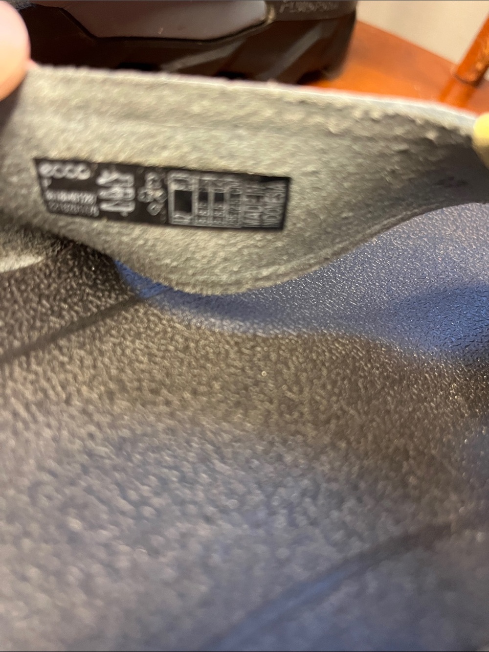ECCO MX Flipsider Men’s Sandals Trooper Blue Grey Leather Straps Size 42 EUC - Picture 4 of 12